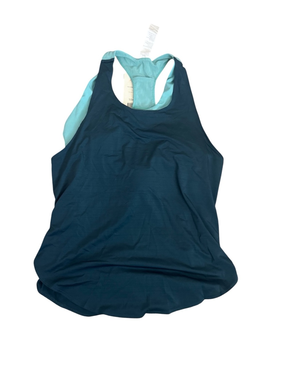 Fabletics Eco-Conscious Built-In Bra Tank, Grotto/Aquarius, XS, NWT